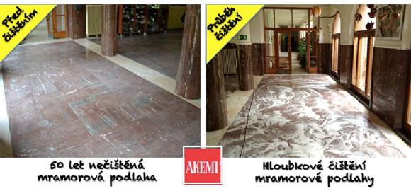 Čištění přírodního mramoru