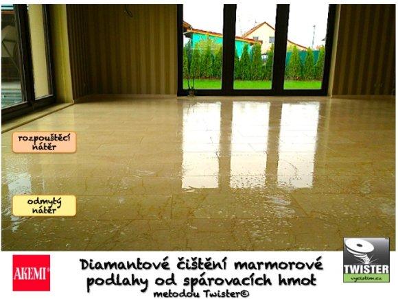 Renovace mramorových schodů