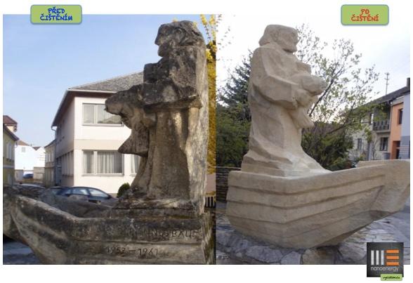 Čištění památníků