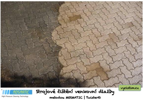 Čištění venkovní dlažby