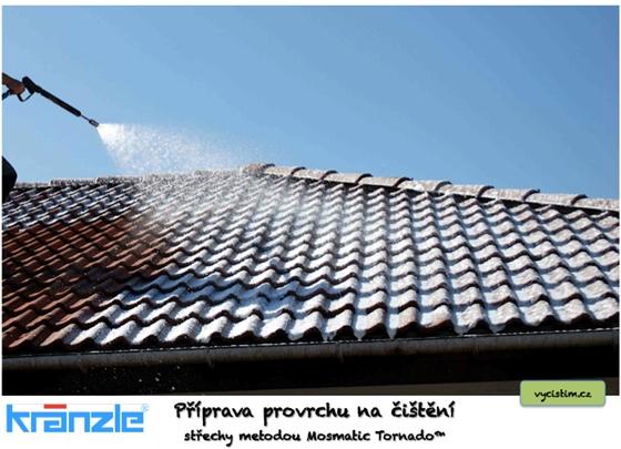 Odstraňování zelených povlaků z fasád