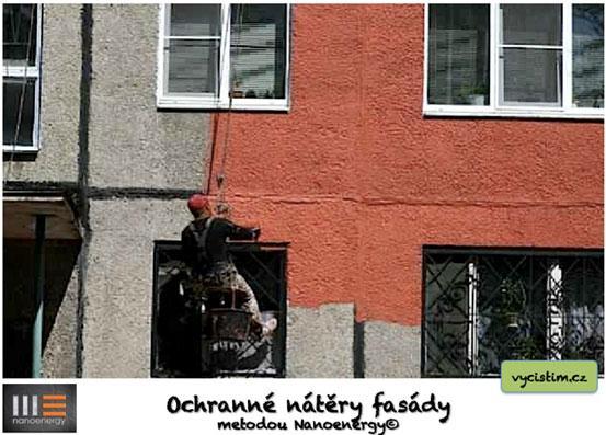 Odstraňování mechů z fasád