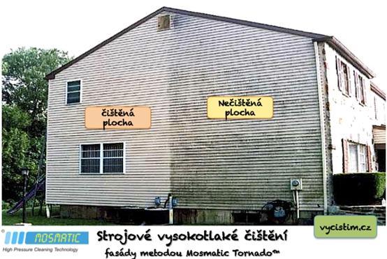 Tlakové čištění fasád